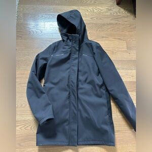 Ivivva girls black hooded stadium coat